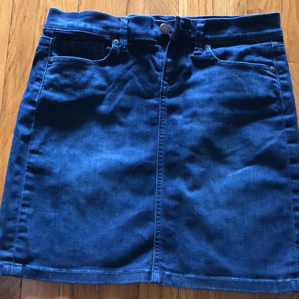 LOFT Stretch Denim Skirt, 0